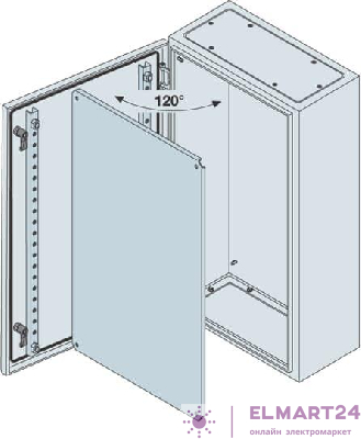 Корпус шкафа IP65 монтаж. плат. 600х600х250 ABB SRN6625K