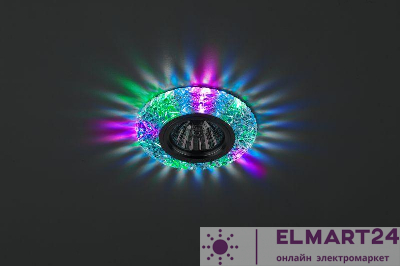 Светильник DK LD4 SL/RGB декор cо светодиодной подсветкой (мультиколор) прозр. ЭРА Б0019207