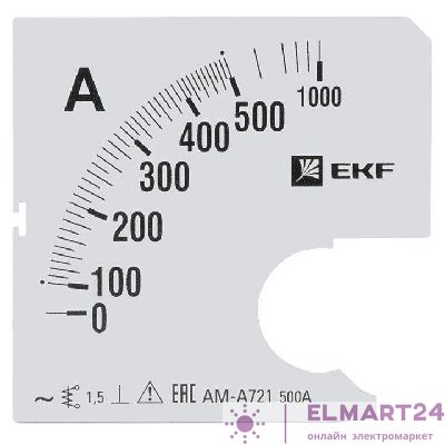 Шкала сменная для A721 500/5А-1.5 PROxima EKF s-a721-500