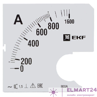 Шкала сменная для A961 800/5А-1.5 PROxima EKF s-a961-800