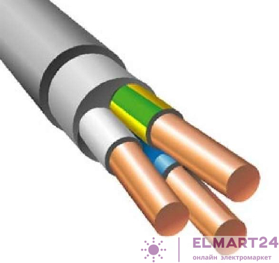 Кабель NUM-J 3х2.5 (бухта) (м) ЭЛЕКТРОКАБЕЛЬ НН 00-00006045