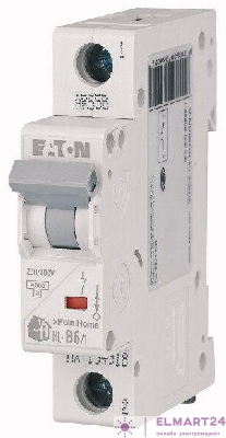 Выключатель автоматический модульный 1п C 10А 4.5кА HL-C10/1 EATON 194729