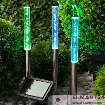 Светильник садовый ERASF024-21 Пузырьки 38см солнечная батарея 3шт ЭРА Б0044230