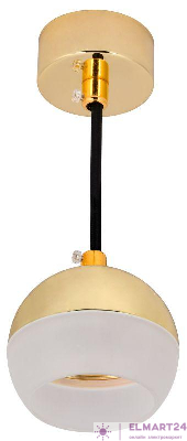 Светильник 4012 подвесной под лампу GX53 золото IEK LT-UCB0-4012-GX53-1-K22