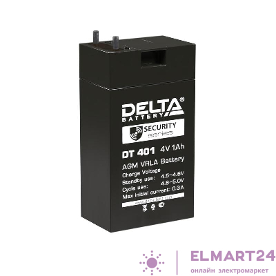 Аккумулятор для фонарей ТРОФИ 4В 1.0А.ч Delta DT 401