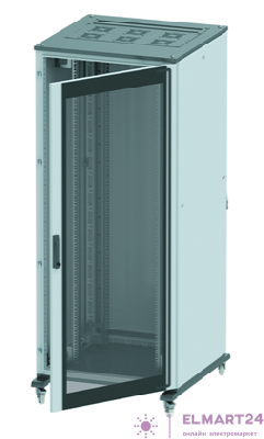 Шкаф напол. 24U 800х800 передняя дверь-стекло; задняя глухая дверь; крыша укомплектована вводом и заглушками DKC R5IT2488GS