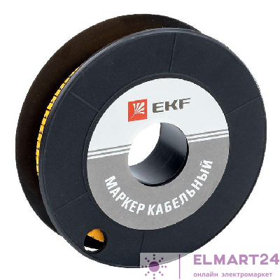 Маркер каб. 2.5кв.мм "1" (ЕС-1) (уп.1000шт) EKF plc-KM-2.5-1