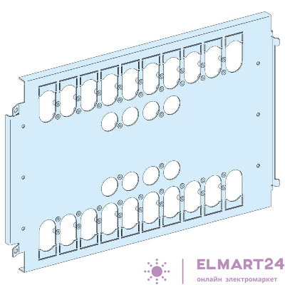 Плата монтажная вертикал. 2 NS или 1 INS630 SchE LVS03461