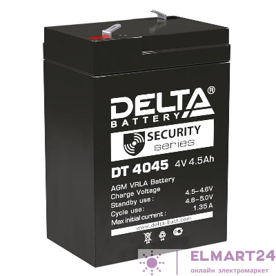 Аккумулятор ОПС 4В 4.5А.ч для прожекторов Delta DT 4045