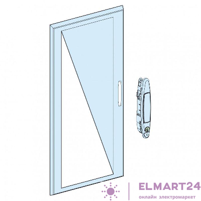 Дверь прозр. навесного шкафа 24мод. SchE 08138
