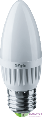 Лампа светодиодная 94 494 NLL-C37-7-230-4K-E27-FR 7Вт свеча 4000К нейтр. бел. E27 560лм 176-264В Navigator 94494