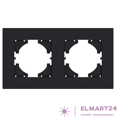 Рамка 2-местн. City графит GUSI С1112-010