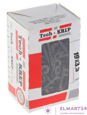 Саморез 3.5х19 гипсокартон-металл (уп.200шт) коробка Tech-Krep 102128