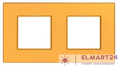 Рамка 2-м Unica quadro оранж. SchE MGU4.704.29
