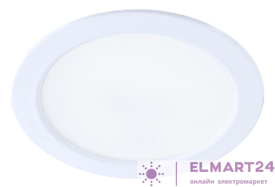 Светильник светодиодный Downlight 12Вт 180-265В 4000К кругл. панель бел. КОСМОС KDownL12W4000K