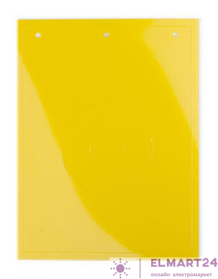 Табличка полужесткая для маркировки кнопок аварийного останова ПВХ желт. (уп.10шт) DKC TAEM062Y