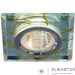 Светильник потолочный, MR16 G5.3 прозрачный-золото, серебро,8149-2 28295