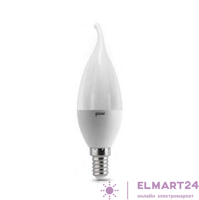 Лампа светодиодная Black Tailed 6.5Вт свеча 3000К тепл. бел. E14 520лм 150-265В Gauss 104101107