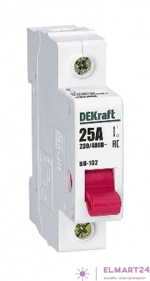 Выключатель-разъединитель 1п 25А ВН-102 DEKraft 17021DEK