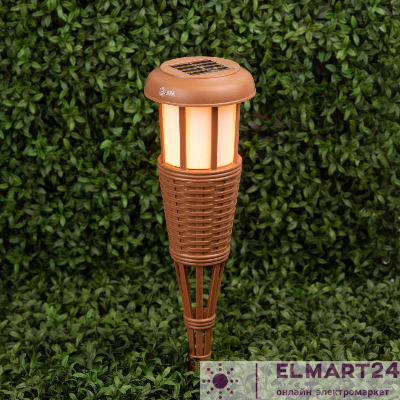 Светильник садовый ERASF22-35 "Факел бамбук" уличный на солнечн. батарее Эра Б0053383