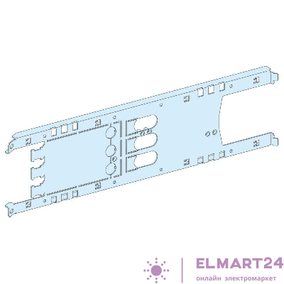 Плата монтажная горизонт. стационар./втычн. NS250 с поворот. рукояткой с мотор.-редуктор 3п SchE LVS03413
