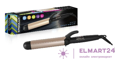 Щипцы для завивки волос ELX-CI03-C64 черн.-зол. 32мм 23Вт 220-240В Ergolux 14366