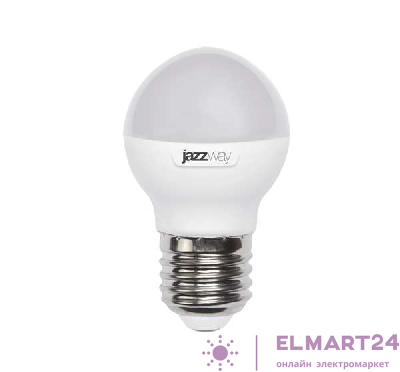 Лампа светодиодная PLED-SP 9Вт G45 шар 5000К холод. бел. E27 820лм 230В JazzWay 2859662A