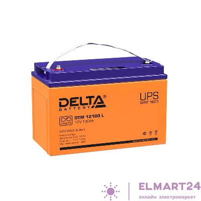 Аккумулятор UPS 12В 100А.ч Delta DTM 12100 L