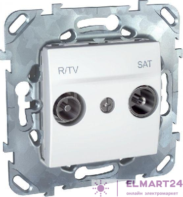 Розетка TV-R-SAT СП Unica оконечная бел. SchE MGU5.455.18ZD
