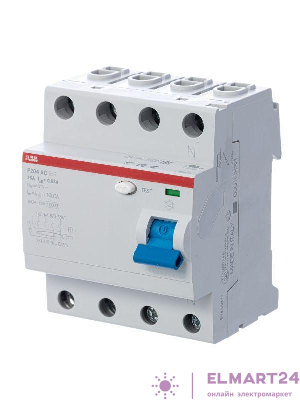 Выключатель дифференциального тока (УЗО) 4п 40А 300мА тип AC F204 ABB 2CSF204001R3400