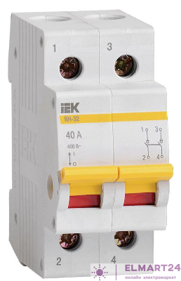 Выключатель нагрузки ВН-32 40А/2П IEK MNV10-2-040