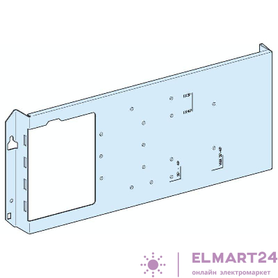 Плата монтажная горизонт. стационар. аппарат. NS250 с поворот. рукояткой SchE LVS03031