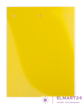 Табличка полужесткая установка в держатель для маркировки мод. оборудования ПВХ-0.5 желт. (уп.60шт) DKC TAS8715Y