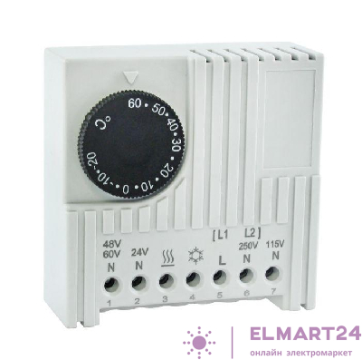 Термостат NO/NC (охлаждение/обогрев) на DIN-рейку 5-10А 230В IP20 PROxima EKF thermo-no-nc-din