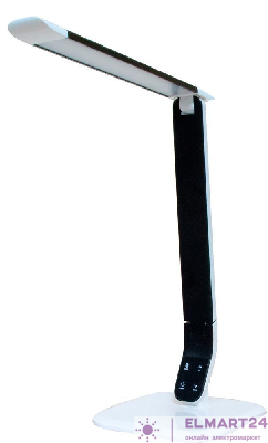 Настольный светодиодный светильник Feron DE1718 8W, черный 24208