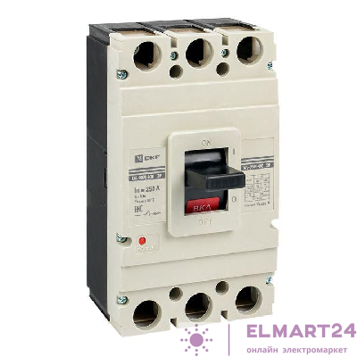 Выключатель автоматический 3п 400/250А 5In 42кА ВА-99М PROxima EKF mccb99-3P5In400-250m