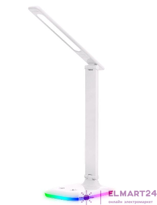Светильник настольный UF-746 C01 LED 10Вт 3 уровня яркости ССТ RGB основание бел. Ultraflash 14476